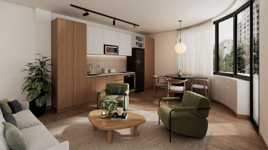 Living departamento 202 — Cassa Lucía